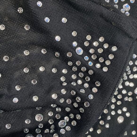 Diamond Glitz Sheer Crystal Jumpsuit - Picture 9 of 13